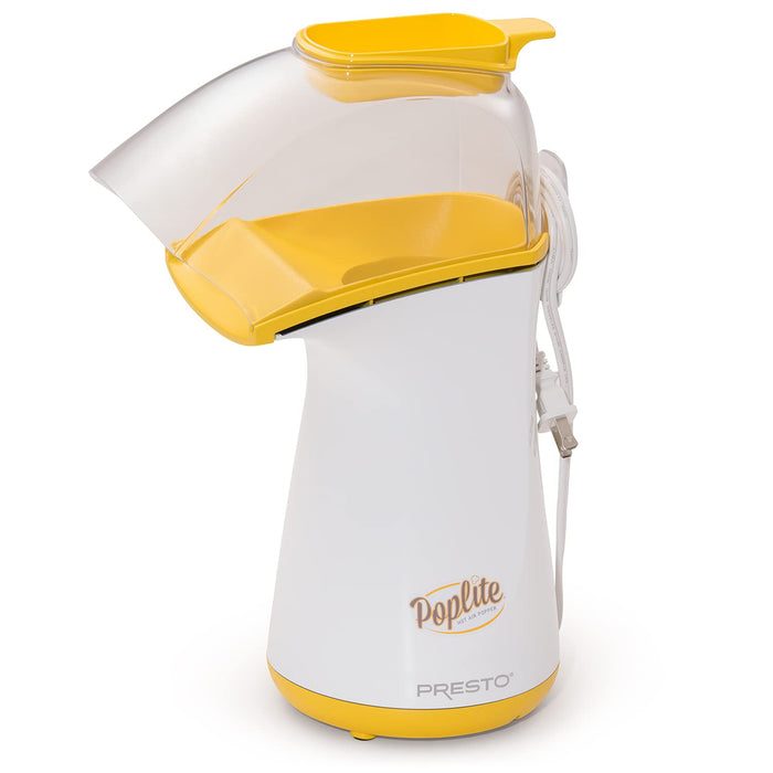 Presto Poplite Hot Air Popcorn Popper, 18 Cups, Yellow