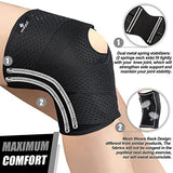 NEENCA Knee Brace for Knee Pain, Compression Knee Support with Air Mesh Fabric, Adjustable Knee Wrap with Side Stabilizers, Ultra-Soft Bandage for Sports, Running, Meniscus Tear, ACL, Arthritis Relief