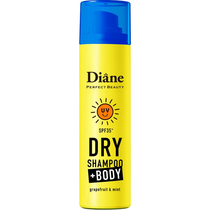 DIANE Deodorant Spray Body Dry Shampoo [UV Care] Grapefruit & Peppermint Scent 40g + BODY Plus Body Antiperspirant Spray