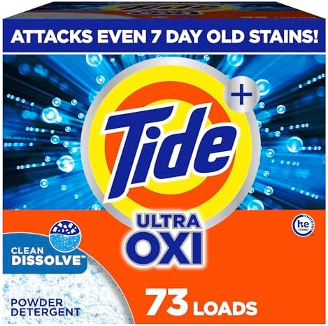 Tide Powder Laundry Detergent, Original Scent, 73 Loads, 114 oz