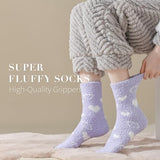 TEHOOK Womens Fuzzy Socks Soft Cozy Fluffy Slipper Socks Winter Warm Plush Sleeping Socks Christmas Stocking Stuffers Gifts for Women