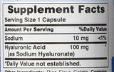 Puritan's Pride Hyaluronic Acid 100 mg Capsules, 60 Count (Pack of 4)