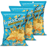 KrackCorn Cheese & Caramel Popcorn. Small Batch Cheddar Caramel Popcorn for Movie Night, Family Game Night. Gluten Free Snacks. Non GMO. 8.5 oz (Pack of 3)