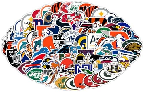 115pcs Sports Stickers,New and Old Models Football Team Stickers,Waterproof Vinyl Stickers.