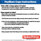Yerba Prima Fiber Psyllium Husks - 180 Veg Caps