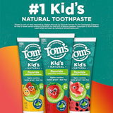 Tom’s of Maine Anticavity Kids Natural Toothpaste Variety Pack, Strawberry, Orange Mango, Watermelon Flavors, Kids Toothpaste with Fluoride, Safe for Ages 2 and Up, 5.1 oz (Pack of 3)