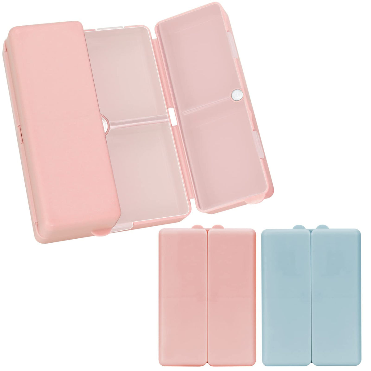 Union Tablet Box FYY Daily Pill Organizer,2 Pcs 7 Compartments Portable Pill Case Trave ...