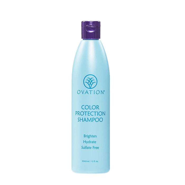 Ovation Color Protection Shampoo - Brightens and Hydrates Treated Hair - 12 oz - With Rice Bran, Avocado, Passionfruit Seed Oils