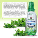 Nature's Answer Periobrite Cool Mint All-Natural Mouthwash | Promotes Healthy Teeth & Gums | Fights Bad Breath | Flouride-Free, Alcohol-Free & Gluten-Free | No Articial Preservatives 16oz (2 Pack)