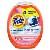 Tide Power PODs 2-in-1 Laundry Detergent Pods with Downy Soft Boosters, Lasting Freshness with April Fresh Scent, 45 Count, Tide Pods Laundry Detergent, Laundry Pods Detergent