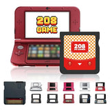 【2024 Newest】208 in 1 Super Combo Game Cartridge, Retro Game Pack Card Compilation with 208 Games