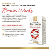 Solgar Full Spectrum Curcumin Brain Works, 90 Licaps - Support Memory Recall, Focus, Cognitive Function - Antioxidant Support - Curcumin, BacoMind, Choline, Vitamin B12 - Non-GMO, Vegan - 30 Servings