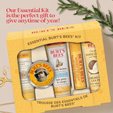 Burt's Bees Christmas Gifts, 5 Stocking Stuffers Products, Everyday Essentials Set - Original Beeswax Lip Balm, Deep Cleansing Cream, Hand Salve, Body Lotion & Coconut Foot Cream, Travel Size