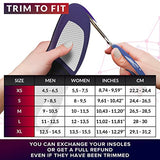 Running Athletic Shoe Insoles Men Women - Sport Insole Soccer Cleats - Shock Absorption Inserts - Walking Hiking Hockey Tennis Basketball - Orthotic Comfort Cushions Insoles Sneakers