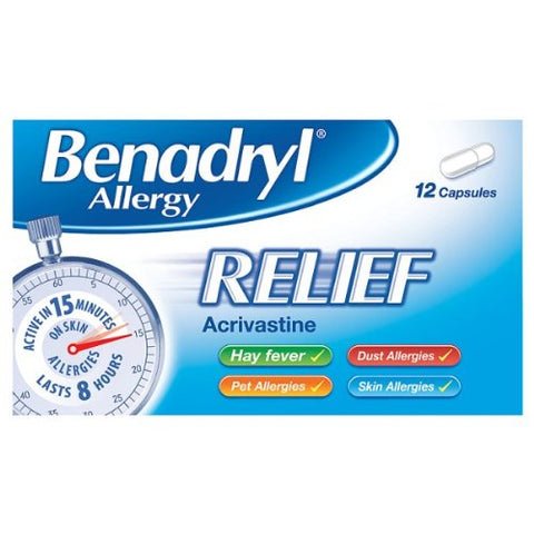 Allergy Relief Capsules – 12 Capsules per Pack – 6-Pack