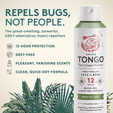 Grand Tongo DEET-Free Green Tea + Mint Insect Repellent with Picaridin- The 12 Hour Protection, DEET Alternative