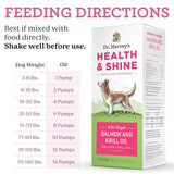 Dr. Harvey's Health & Shine Salmon and Krill Fish Oil for Dogs- Supports Healthy Heart, Brain, and Eyes (16 FL OZ)