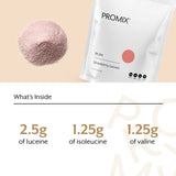 Promix BCAA Post-Workout Energy Powder, Strawberry Lemon - Plant-Based Branched Chain Amino Acids Supports Lean Muscle Growth, Recovery, Endurance & Reduces Soreness - Zero Fat, Sugar & Carbs