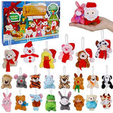 Juegoal Advent Calendar 2024 for Kids, Mini Animal Plush Toy with 24 Different Stuffed Animals, Christmas Countdown Toy Calendars, Stocking Stuffer Toys Party Favors Gifts, Perfect for Boys and girls