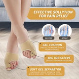 HLOES 2Pcs Bunion Corrector for Women Big Toe Straightener-Bunion Splint-Bunion Pads for Bunion Relief-Hallux Valgus Pain Relief,Comfortable & Breathable for Day/Night