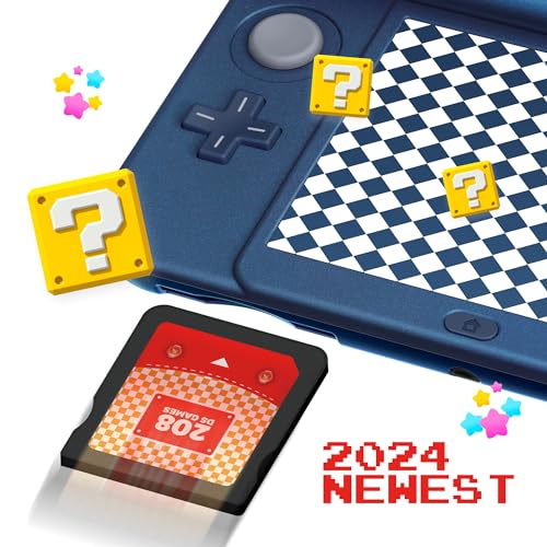 【2024 Newest】208 in 1 Super Combo Game Cartridge, Retro Game Pack Card Compilation with 208 Games