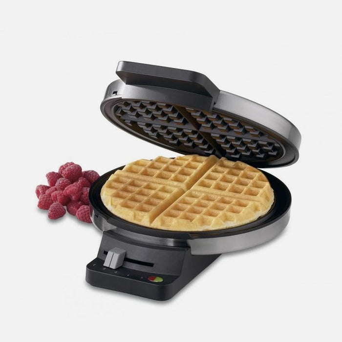 Cuisinart Round Classic Waffle Maker, Brushed Stainless, WMR-CANAS