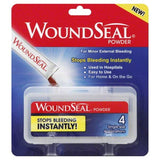 WoundSeal Topical Powder Wound Care First Aid for Cuts, Scrapes and Abrasions Single Use, 4 count (Packaging May Vary)