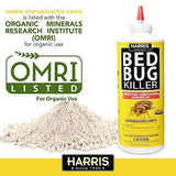 Harris HDE-8 Bed Bug Powder Diatomaceous Earth, 8oz, Yellow