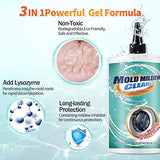 HIHWEM Mold Remover Gel Household Mold Mildew Cleaner for Washing Machine Sealant Tiles Grout Bathroom Cleaning Home Kitchen Sinks Cleaning - 10Fl.Oz