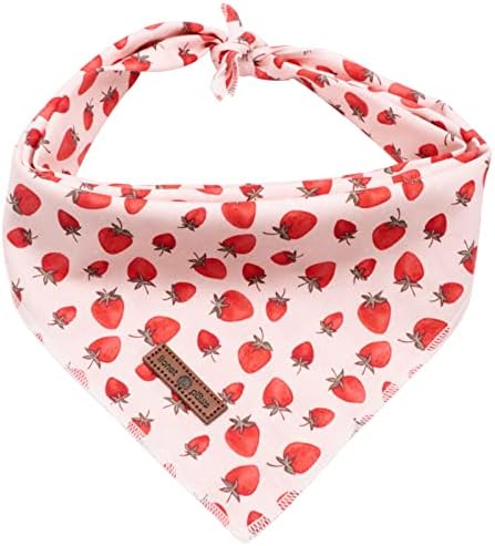 Lionet Paws Dog Bandana,Fabric Pink Dogs Kerchief for Small Medium Large Dogs,Dog Cotton Triangle Bibs Scarf for Girl Boy