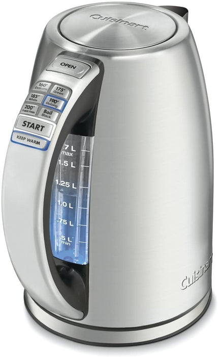 Cuisinart 1.7 L. Programmable Electric Kettle, Tea Kettle, CPK-17P1
