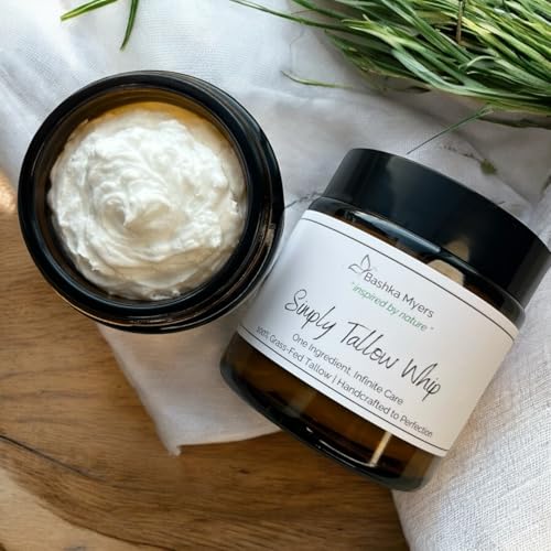 Whipped Grass Fed Tallow Balm - Unscented, Organic Tallow Cream