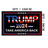 Jayus 3Ply 200D Donald Trump For President 2024 Flag 3x5 Outdoor Made in USA - Double Sided Take America Back (TAB) Trump 2024 Flags Banner with 2 Brass Grommets