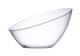 Posh Setting - Clear Plastic Serving Bowls for Party, Angled Bowls, Disposable Chip Bowls, Candy Bowls for Party Table, Salad and Fruit Bowls for Party, Wedding Serving Bowls-Clear, 20 OZ, 5 Pack