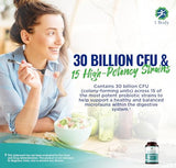 1 Body 30 Billion CFU Probiotic Supplement with Prebiotics – Patented Acid Resistant Capsules to Promote Gut Health, Support Immune System – Probiotics for Women and Men - 60 Vegetarian Capsules
