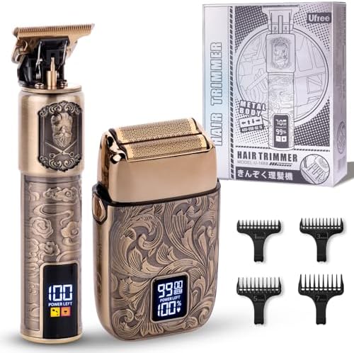 Ufree Electric Razor for Men Foil Shavers for Men, Hair Beard Trimmer for Men Grooming Shaving Kit Face Mustache, Cordless Head Shavers for Bald Men Barber Clippers, Birthday Gifts for Him