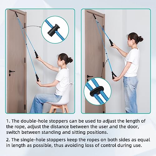 Fanwer Shoulder Pulley - Multi-Use Pulleys for Shoulder Rehab Over Door - Arm Rehabilitation Assisting Exercise Equipment for Rotator Cuff Recovery, Improve Flexibility Stretching, Range of Motion