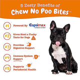 Zesty Paws Chew No Poo Bites for Dogs - Stool Eating Deterrent Soft Chews for Dogs - Gut, Periodontal & Immune System Support - Premium DE111 Bacillus subtilis Probiotic Chicken - 90 Count