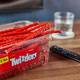 TWIZZLERS Twists Strawberry Flavored Licorice Style, Low Fat Candy Tub, 5 lb