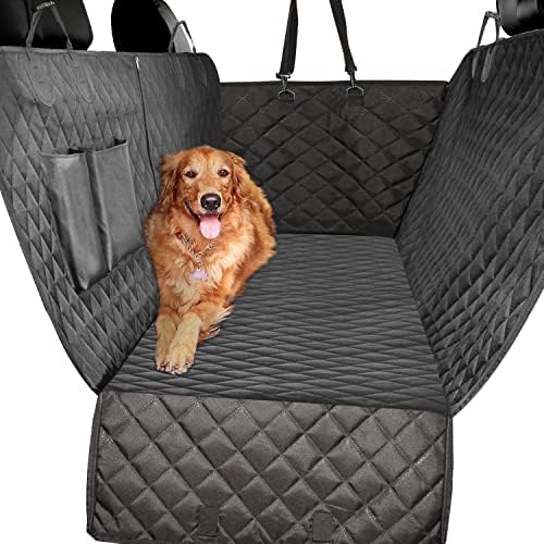 vailge Pet Seat Covers, 100% Waterproof, Scratch Proof, Nonslip, 600D Heavy Duty Dog Hammock for Back Seat, car, Trucks, SUV