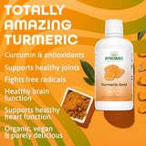 Dynamic Health Turmeric Gold, 100% Juice, Turmeric Supplement, No Additives, Joint Support, Antioxidant, Inflammation, Vegan, Gluten Free, Non-GMO, 32 Fl Oz