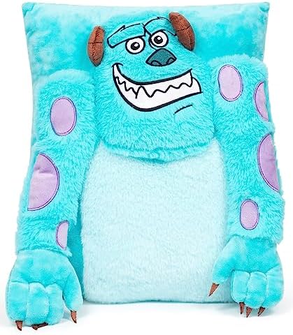 Jay Franco Disney Pixar Monsters Inc James Sullivan - Sully 3D Snuggle Plush Pillow - Super Soft Blue Pillow - Measures 15 Inches