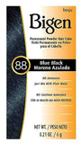 Bigen Powder Hair Color #88 Blue Black (6 Pack)