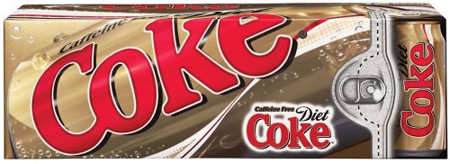 Coke Diet Caffeine Free Soda, 12 oz Can (Pack of 24)