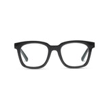 Peepers by PeeperSpecs Women's to The Max Square Blue Light Blocking Reading Glasses, Black, 49 (+ 0)