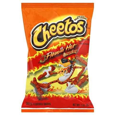 Cheetos Hot Crunchy Cheese Snacks, 2 Ounce - 64 per pack -- 1 each.