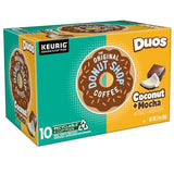 The Original Donut Shop Duos Coconut + Mocha Coffee, Keurig Single Serve K-Cup Pods, Medium Roast Coffee, 60 Count, (6 Packs of 10)