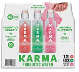 Karma Culture Karma Probiotic Water Variety Pack (18oz/ 12Pk), 216 Fl Ounce