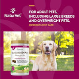 NaturVet – Glucosamine DS Plus - Level 2 Moderate Care – Supports Healthy Hip & Joint Function – Enhanced with Glucosamine, MSM & Chondroitin – for Dogs & Cats – 240 Soft Chews